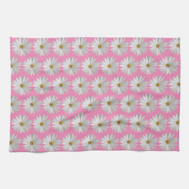 Daisy Flower Tea Towel (Horizontal)
