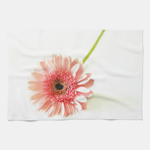 Daisy flower tea towel