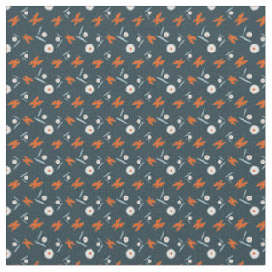 Daisy Flowers and Butterflies Fabric