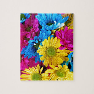 Daisy Flowers Blossoms Love Destiny Shower Party Jigsaw Puzzle