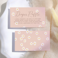 Daisy Flowers Boho Pink Floral Baby Shower