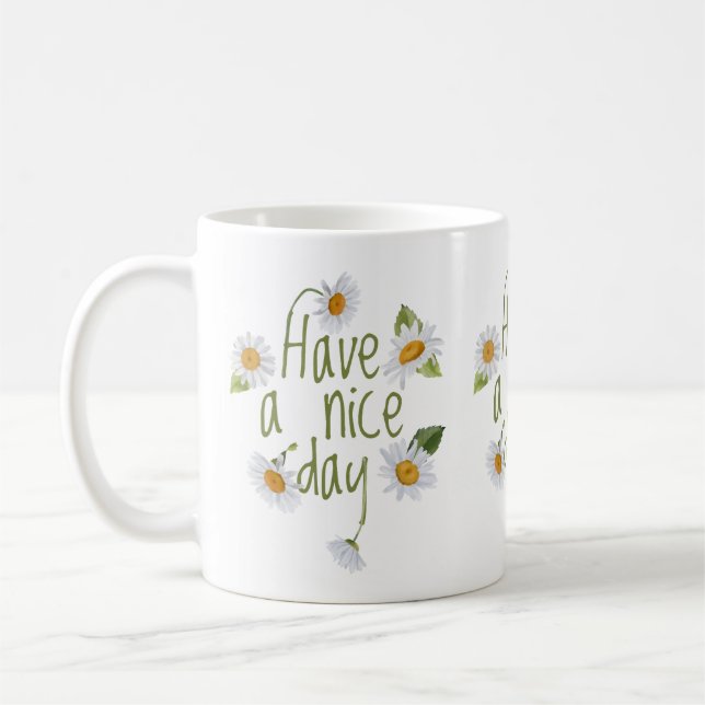 Daisy Flowers  Coffee Mug (Left)