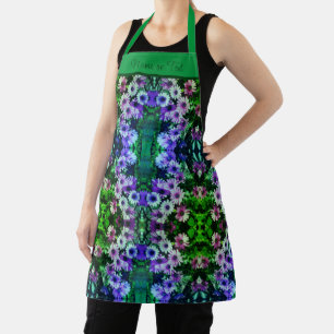 Daisy Flowers Colourful Abstract Personalised Apron