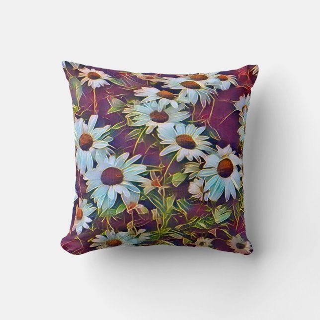 DAISY FLOWERS    CUSHION (Front)