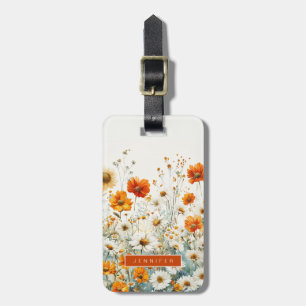 Daisy Flowers Luggage Tags