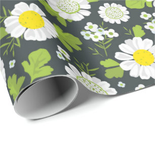 Daisy Flowers Pattern Wrapping Paper