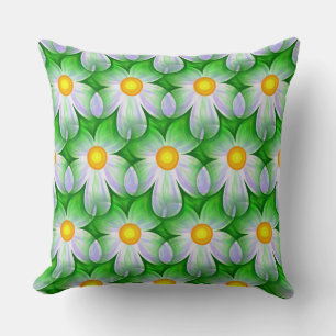 daisy flowers pillow