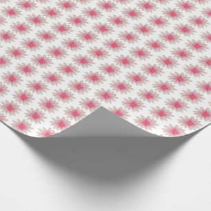 Daisy Flowers Pink Wrapping Paper