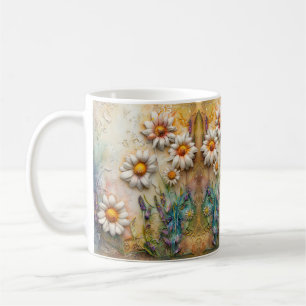 Daisy Flowers Pretty Wildflowers Floral Nature Art Coffee Mug