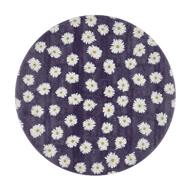 Daisy flowers: small, seamless pattern. cutting board (Front)