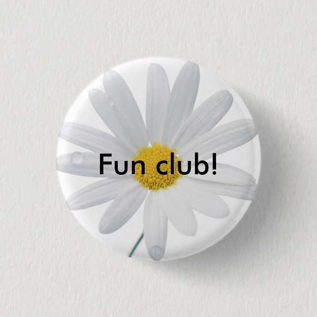 daisy, Fun club! 3 Cm Round Badge (Front)
