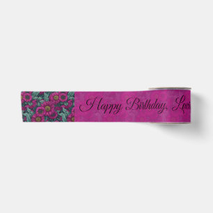 Daisy Garden Adult Birthdays For Mother Purple Satin Ribbon