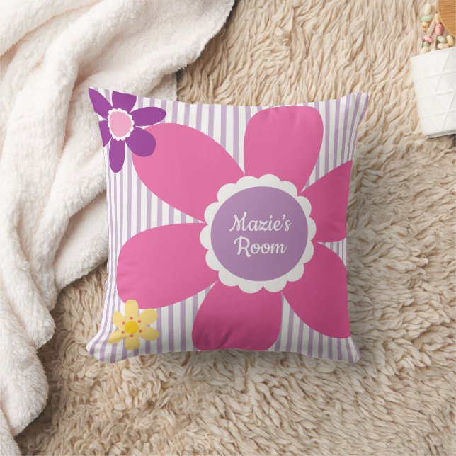 Daisy Garden Wildflower Floral Cushion (Blanket)