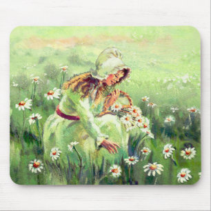 DAISY GIRL by SHARON SHARPE Mouse Pad