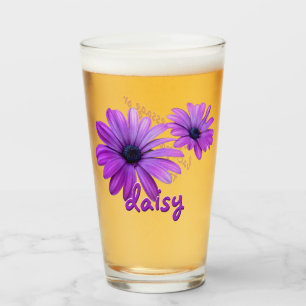 Daisy Glass Personalise Daisies Glasses & Decor