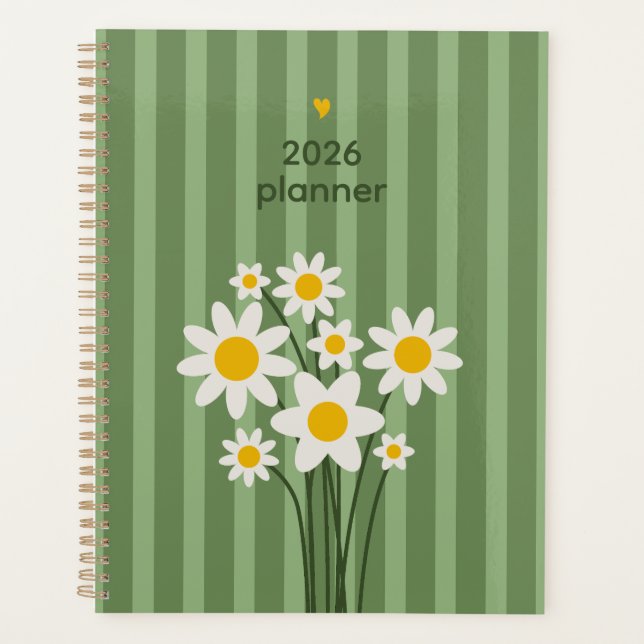 Daisy Green 2026 Planner (Front)