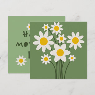 DAISY GREEN - Mother's Day Floral Invitation Card