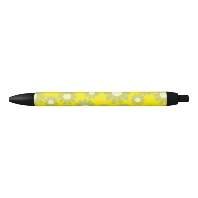 Daisy Green Yellow Black Ink Pen (Front)