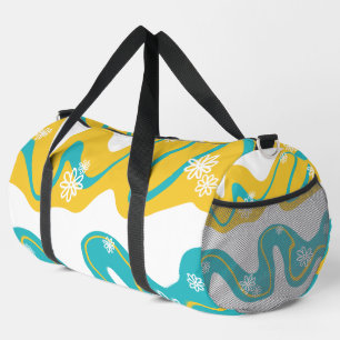 Daisy Groove - Turquoise and Yellow Duffle Bag