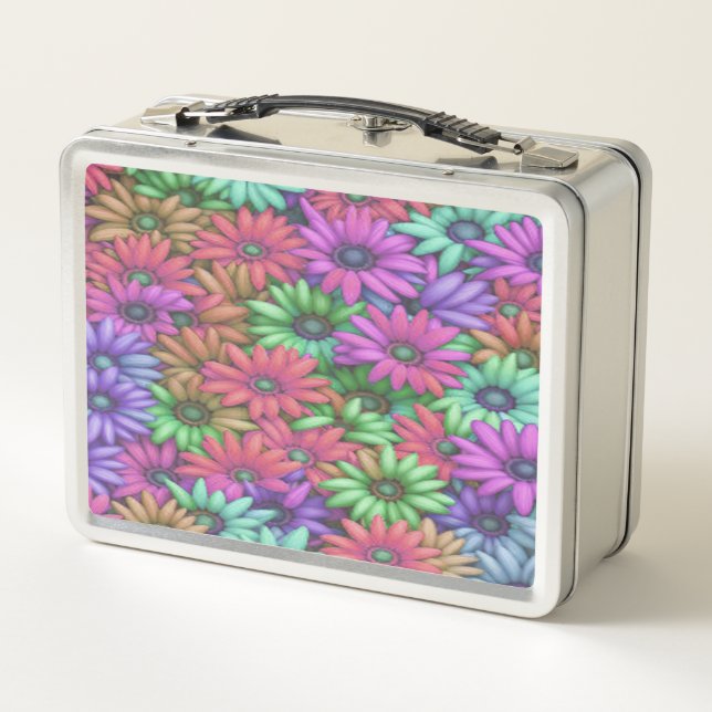 Daisy Happy #4115 - Metal Lunchbox (Back)