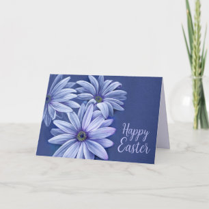 Daisy "Happy Easter" lilac and blue card