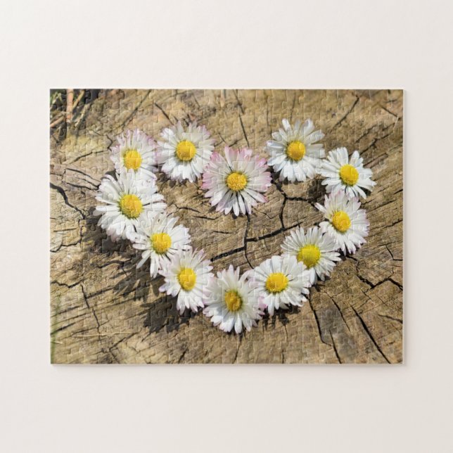 Daisy Heart - Love Jigsaw Puzzle (Horizontal)