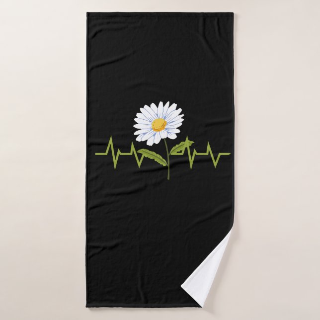 Daisy Heartbeat  Bath Towel (Bath Towel)