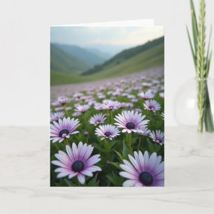 Daisy Hillside Birthday Card