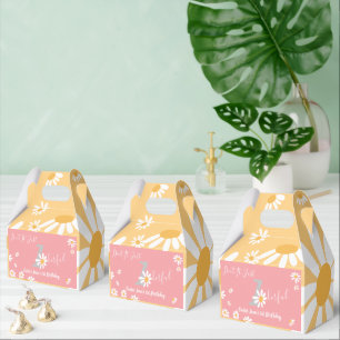 Daisy Hippie Baby Wonderful First Birthday Party Favour Box