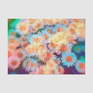 Daisy Hippie Boho Print Colourful Floral Tissue Paper