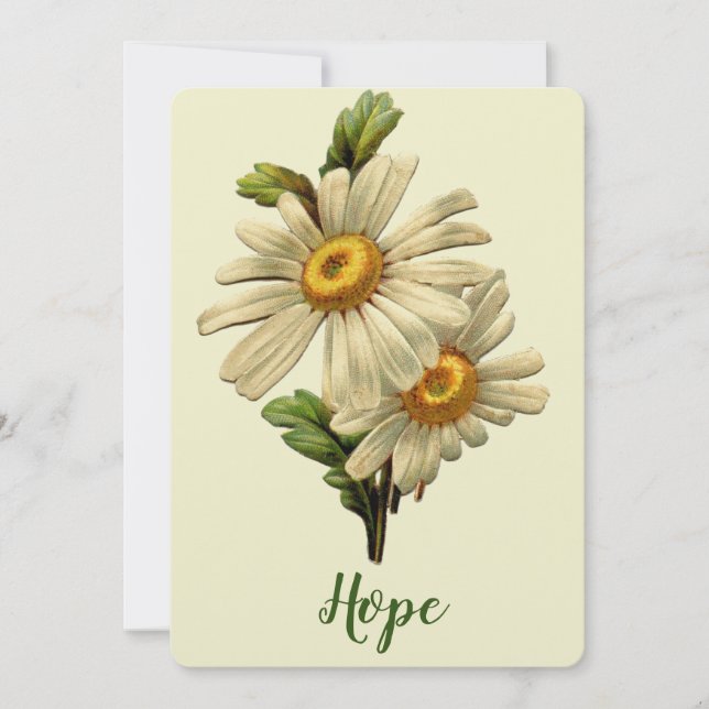Daisy Hope Inspirational Invitation (Front)