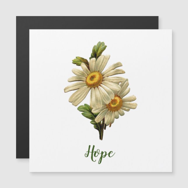 Daisy Hope Inspirational Magnetic Card (Front/Back)