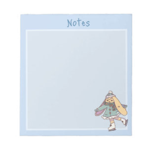Daisy Ice Skating Notepad