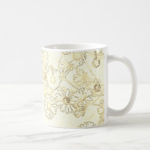 Daisy in cream and white Coffee Mug