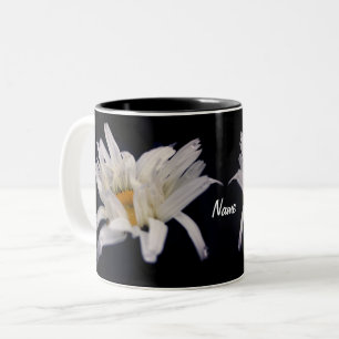 Daisy In Disarray Personalized Two-Tone Coffee Mug