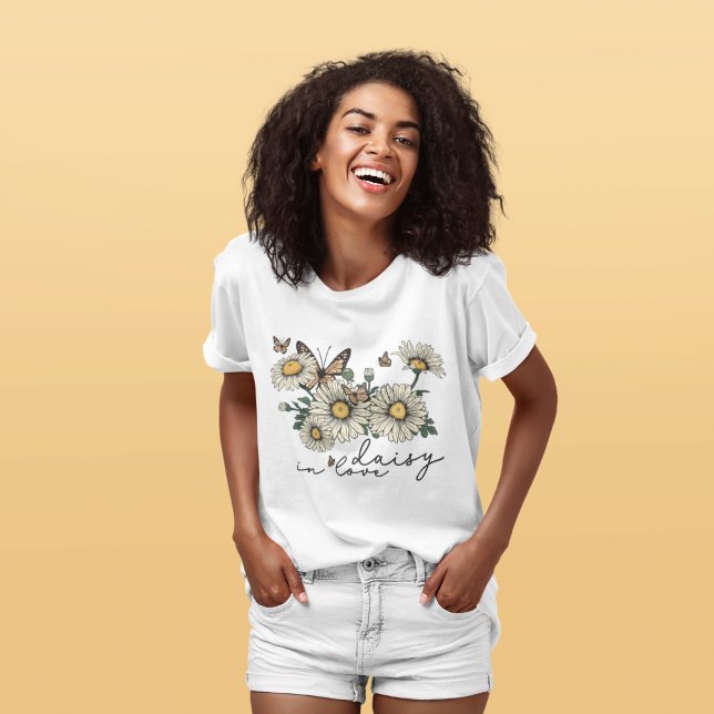 Daisy In Love Wildflower T-Shirt (Creator Uploaded)