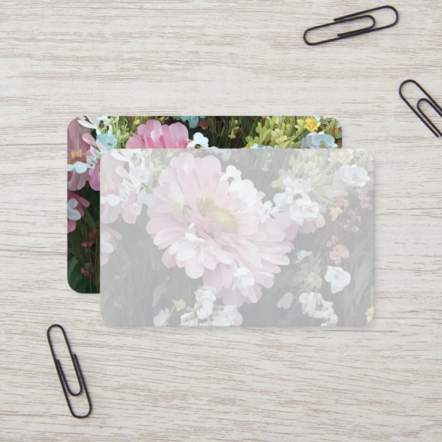 Daisy in Pink Business Card (Front/Back In Situ)