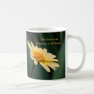 Daisy Inspirational Beauty Quote Coffee Mug