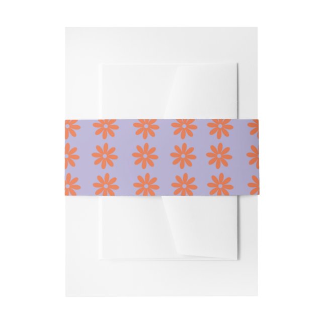 Daisy Invitation Belly Band (Front Example)