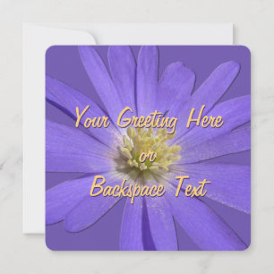 Daisy Invitations Custom Purple Daisy  RSVP Card