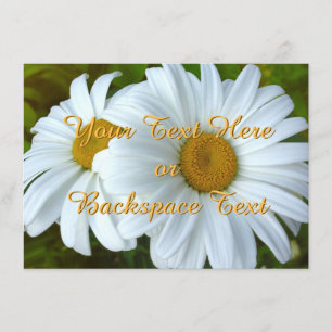 Daisy Invitations Personalised Daisy RSVP Card