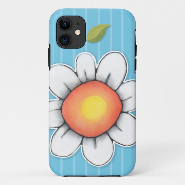 Daisy Joy blue iPhone 5 ID/Credit Card Case (Back)