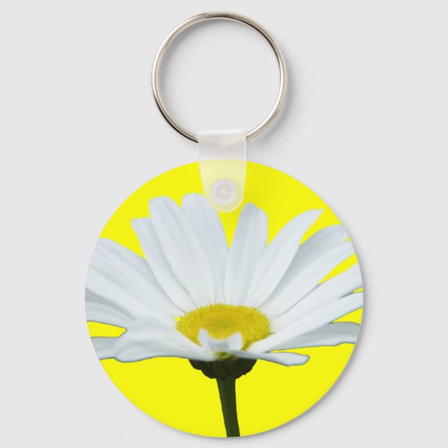 Daisy Key Chains Cheerful Yellow Flower Gifts (Front)