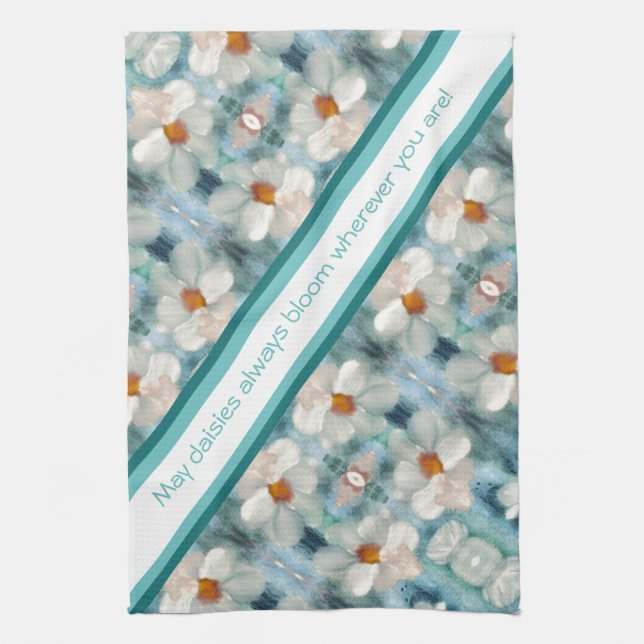 Daisy Kitchen Tea Towel (Vertical)