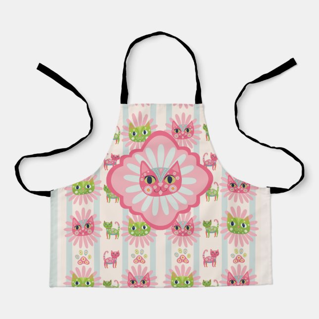 Daisy Kitty Face Purr-fect Apron (Front)