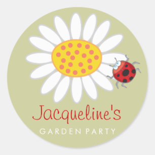 Daisy & Ladybug Kid's Garden Party Favours Sticker