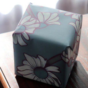 Daisy Love Wrapping Paper Sheet