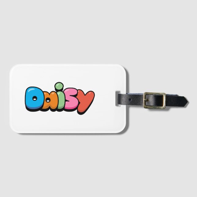 Daisy Luggage Tag (Front Horizontal)