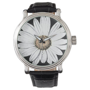 Daisy Mae Vintage Leather Strap Black Watch