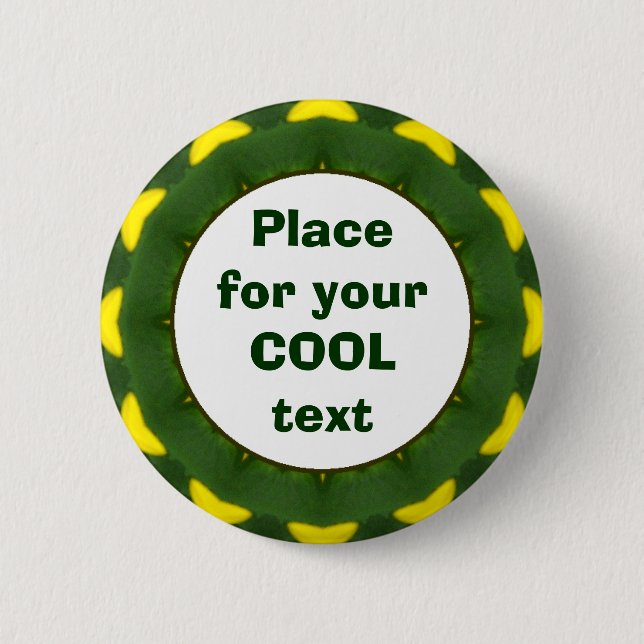 Daisy Mandala Template 04 6 Cm Round Badge (Front)
